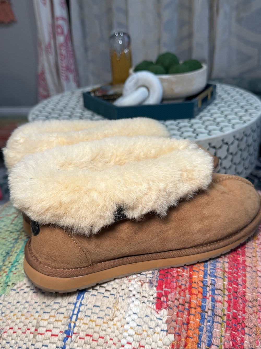 NEW 🧸🐑Emu Australia Albany Chestnut Sheepskin Shearling-Lined Mules Slippers 🐑🧸 - Picture 7 of 9